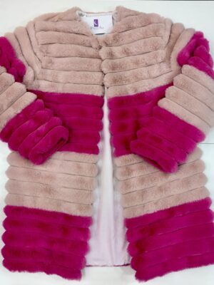 Casaco Infantil De Pele Duas Cores