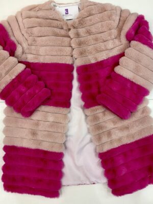 Casaco Infantil De Pele Duas Cores
