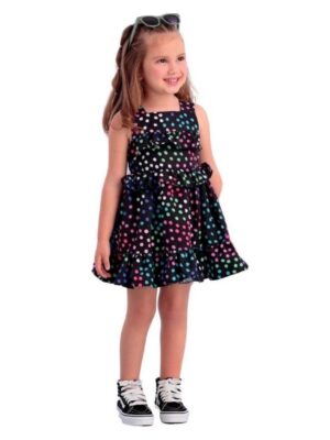 Vestido Festa Infantil Póa Colorido