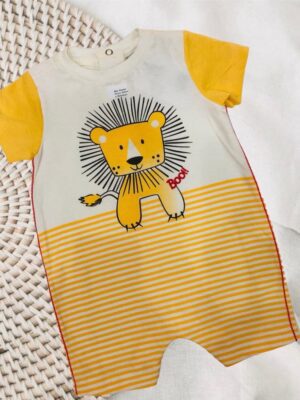 Macacão Bebê Curto Leão