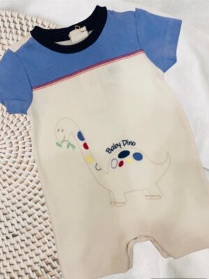 Macacão Bebê Curto Baby Dino