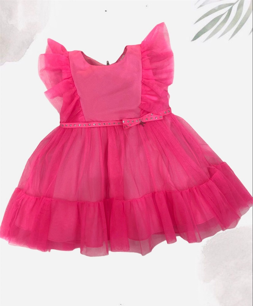 Vestido Bebê Festa Neon