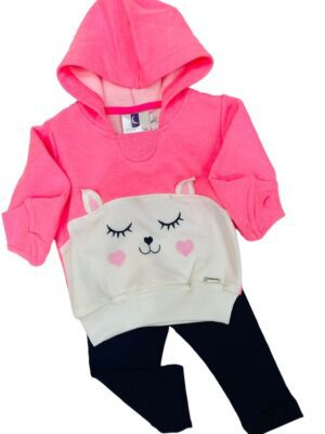 Conjunto Bebê Menina Capuz