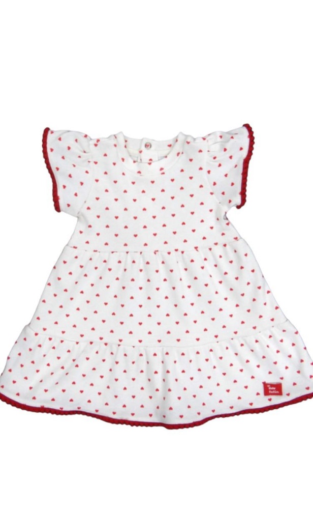 Vestido Coracões Bebê