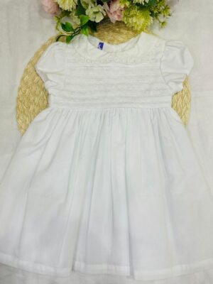 Vestido Branco Renda Bebê