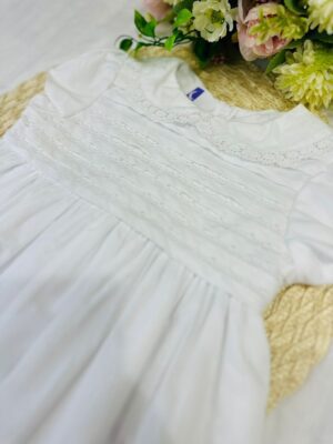 Vestido Branco Renda Bebê