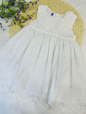 Vestido Branco Laise Bebê