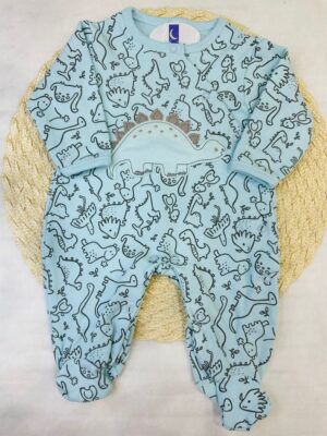 Macacão Bebê Longo Estampado Dino